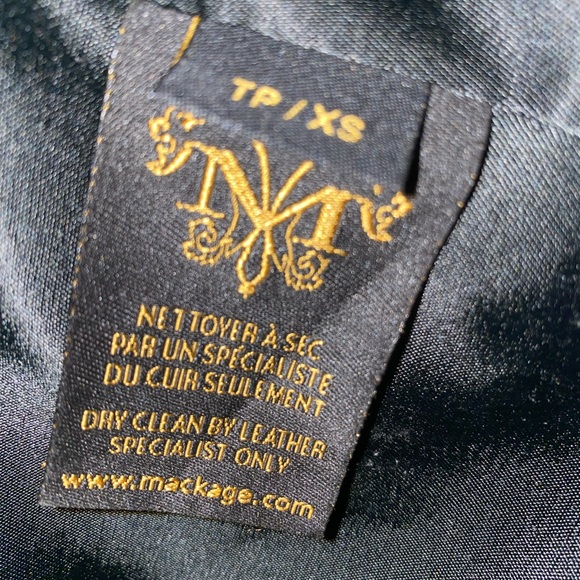 Authentic Mackage Women’s Wool & Leather Long Coat Size XS - Picture 8 of 10